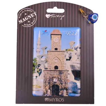 Belek Themed Epoxy Dome Backing Card Souvenir Fridge Magnet - 16