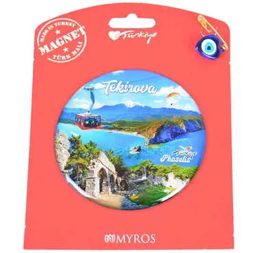 Toptan Kemer Temalı Myros Kartonetli Magnet - 86