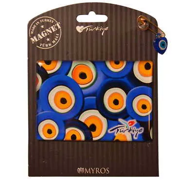 Evil Eye Themed Epoxy Dome Backing Card Souvenir Fridge Magnet - 5