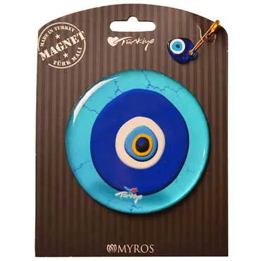 Evil Eye Themed Epoxy Dome Backing Card Souvenir Fridge Magnet - 6