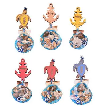 Antalya Themed Customised Sea Shell Souvenir Fridge Magnet - 3
