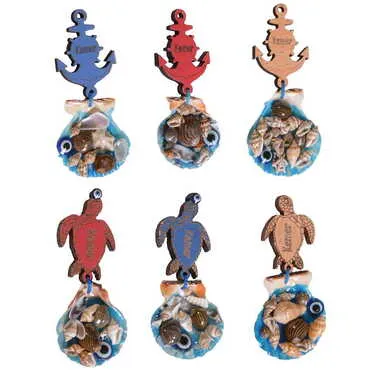 Kemer Themed Customised Sea Shell Souvenir Fridge Magnet - 3