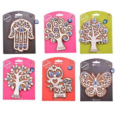 Belek Themed Wooden Backing Card Souvenir Fridge Magnet - 2