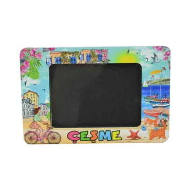 Toptan Çeşme Temalı Ahşap Uv Masaüstü Çerçeve Magnet - 5