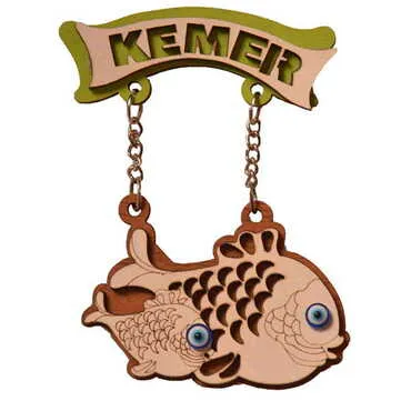 Kemer Themed Wooden Customised Souvenir Fridge Magnet - 4
