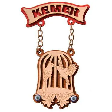 Kemer Themed Wooden Customised Souvenir Fridge Magnet - 8