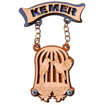 Kemer Themed Wooden Customised Souvenir Fridge Magnet - 9