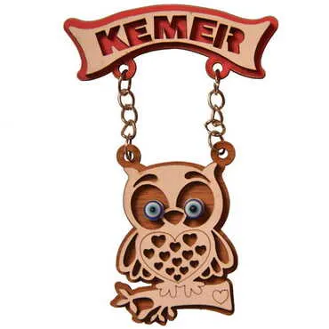 Kemer Themed Wooden Customised Souvenir Fridge Magnet - 10