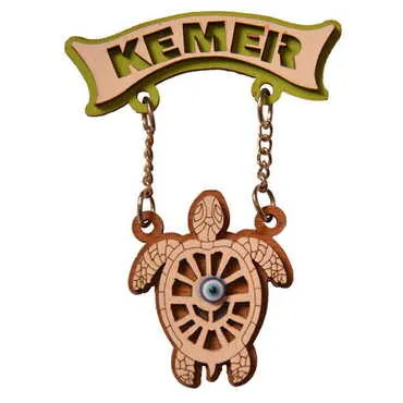 Kemer Themed Wooden Customised Souvenir Fridge Magnet - 11