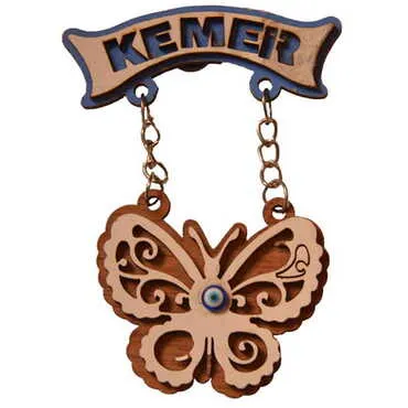 Kemer Themed Wooden Customised Souvenir Fridge Magnet - 13