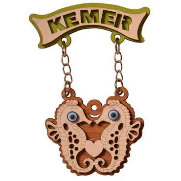 Kemer Themed Wooden Customised Souvenir Fridge Magnet - 16