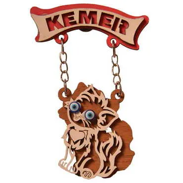 Kemer Themed Wooden Customised Souvenir Fridge Magnet - 19