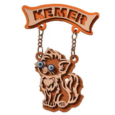 Kemer Themed Wooden Customised Souvenir Fridge Magnet - 20