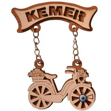 Kemer Themed Wooden Customised Souvenir Fridge Magnet - 21