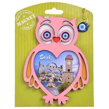 Belek Themed Wooden Backing Carded Serie C Fridge Magnet - 16