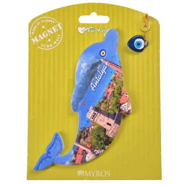 Antalya Themed Plastic Base UV Printed Custom Backing Carded Fridge Magnet - 29