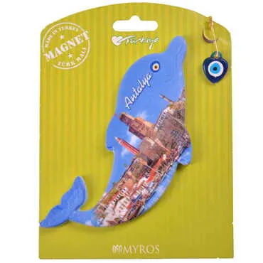 Antalya Themed Plastic Base UV Printed Custom Backing Carded Fridge Magnet - 32