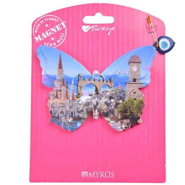 Belek Themed Plastic Base UV Printed Custom Backing Carded Fridge Magnet - 30