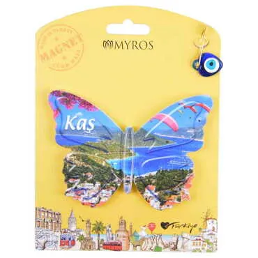 Kas Themed Plastic Base UV Printed Custom Backing Carded Fridge Magnet - 6