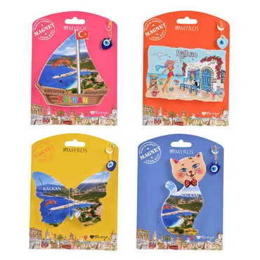 Toptan Kalkan Temalı Uv Baskılı Kartonetli Plastik Magnet - 2