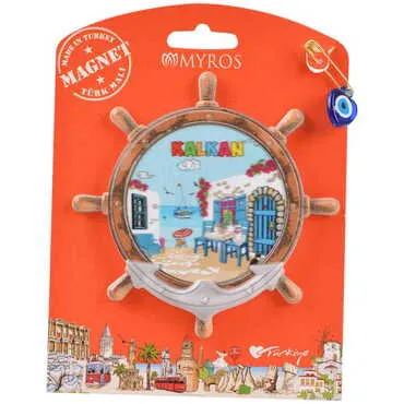 Toptan Kalkan Temalı Uv Baskılı Kartonetli Plastik Magnet - 16