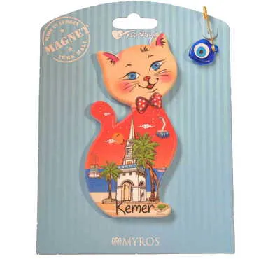 Kemer Themed Plastic Base UV Printed Custom Backing Carded Fridge Magnet - 26