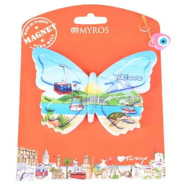 Kemer Themed Plastic Base UV Printed Custom Backing Carded Fridge Magnet - 55