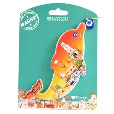 Toptan Marmaris Temalı Uv Baskılı Kartonetli Plastik Magnet - 11