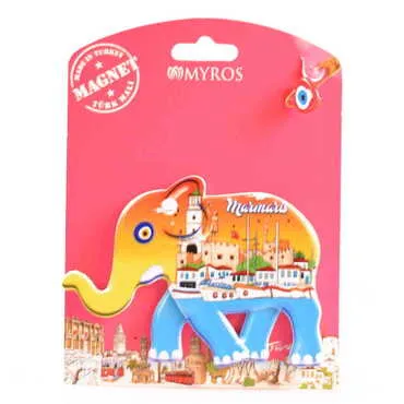 Toptan Marmaris Temalı Uv Baskılı Kartonetli Plastik Magnet - 12