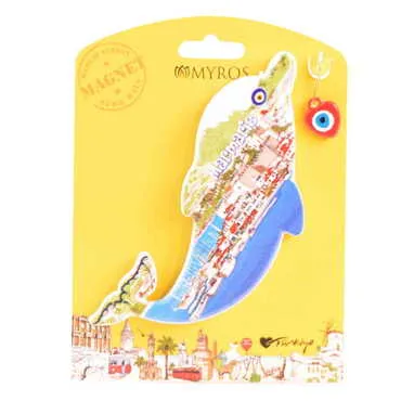 Toptan Marmaris Temalı Uv Baskılı Kartonetli Plastik Magnet - 36
