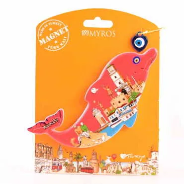 Toptan Marmaris Temalı Uv Baskılı Kartonetli Plastik Magnet - 37