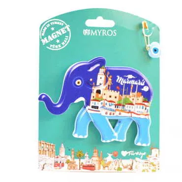 Toptan Marmaris Temalı Uv Baskılı Kartonetli Plastik Magnet - 38