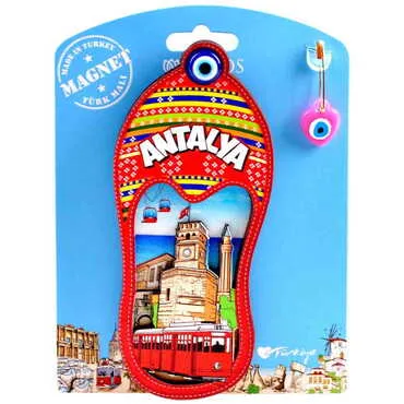 Toptan Antalya Temalı Uv Baskılı Kartonetli Ahşap Magnet - 3