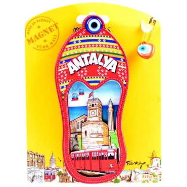 Toptan Antalya Temalı Uv Baskılı Kartonetli Ahşap Magnet - 4