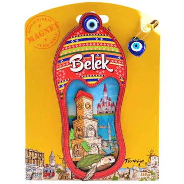Belek Themed Wooden UV Printed Custom Backing Carded Fridge Magnet - 3