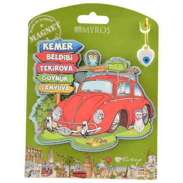 Toptan Kemer Bölgesi Temalı Uv Baskılı Kartonetli Ahşap Magnet - 5