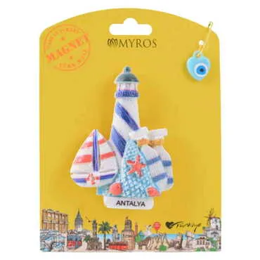 Toptan Antalya Temalı Kartonetli UV Polyester Magnet - 3