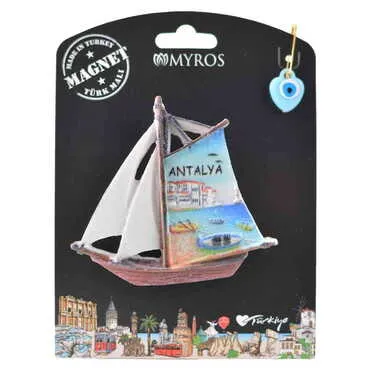 Toptan Antalya Temalı Kartonetli UV Polyester Magnet - 4