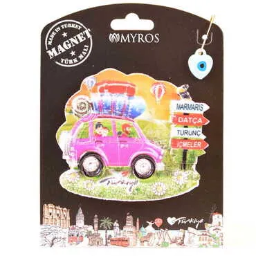Toptan Marmaris Temalı Kartonetli UV Polyester Magnet - 3