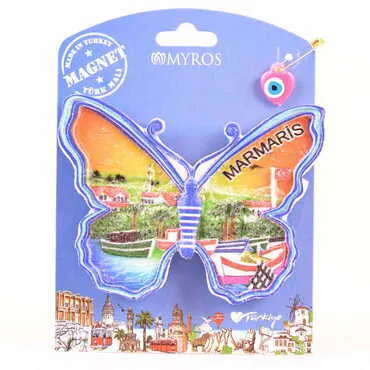 Toptan Marmaris Temalı Kartonetli UV Polyester Magnet - 5
