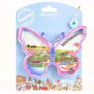 Toptan Marmaris Temalı Kartonetli UV Polyester Magnet - 6
