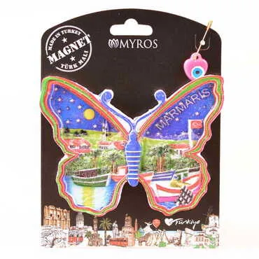 Toptan Marmaris Temalı Kartonetli UV Polyester Magnet - 7