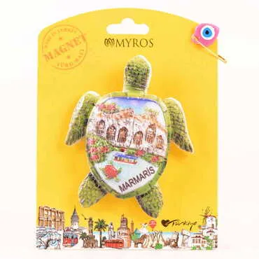 Toptan Marmaris Temalı Kartonetli UV Polyester Magnet - 12