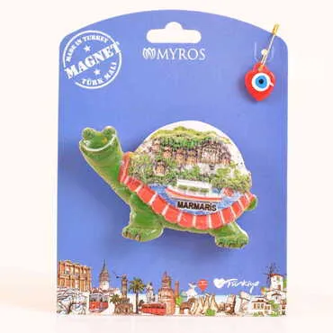 Toptan Marmaris Temalı Kartonetli UV Polyester Magnet - 13