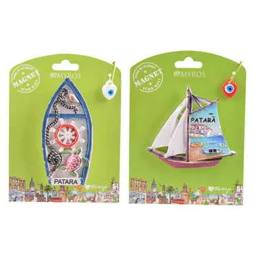 Toptan Patara Temalı Myros Kartonetli̇ UV Polyester Magnet - 2