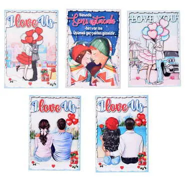 Sweetheart Themed Wooden Customised Door Sign Board 200x290 Mm - 6