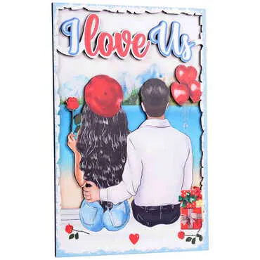 Sweetheart Themed Wooden Customised Door Sign Board 200x290 Mm - 7