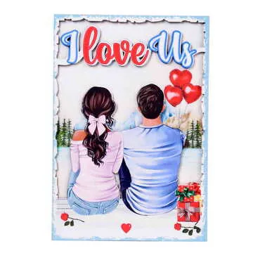 Sweetheart Themed Wooden Customised Door Sign Board 200x290 Mm - 8