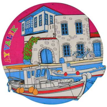 Ayvalik Themed Wooden Customised Door Sign Board 200x290 Mm - 7