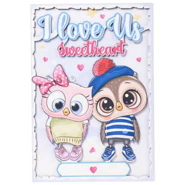 Owl Themed Wooden Customised Door Sign Board 200x290 Mm - 9
